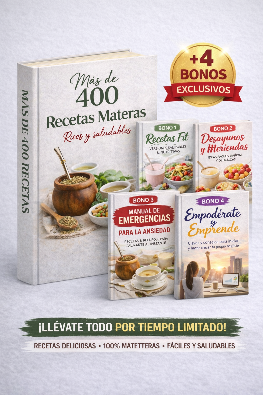+400 Recetas Materas ricas y saludables